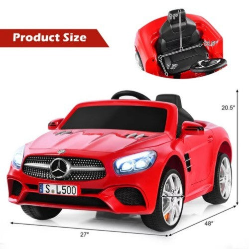 2024 UENJOY 12V Mercedes-Benz SL500 Kids Ride On Car (Rubber Wheel, Leather Seat) 2024 UENJOY 12V Mercedes-Benz SL500 Kids Ride On Car (Rubber Wheel, Leather Seat)
